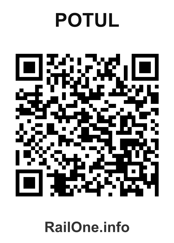 RailOne QR Code for Potul station