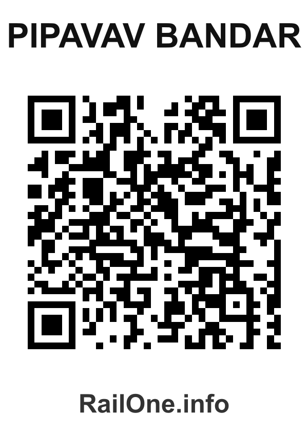RailOne QR Code for Pipavav Bandar station