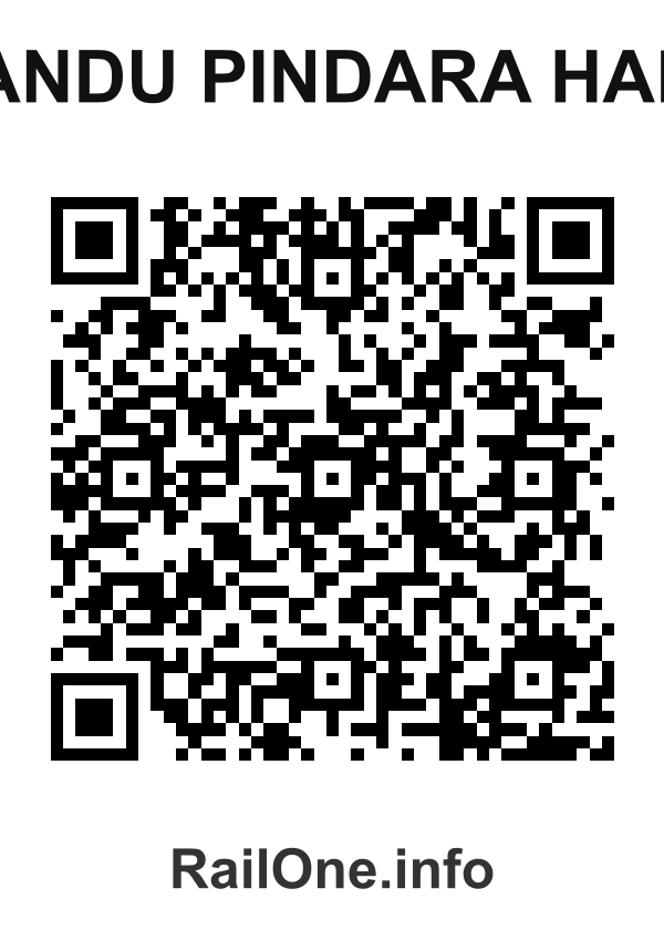 RailOne QR Code for Pandu Pindara Halt station