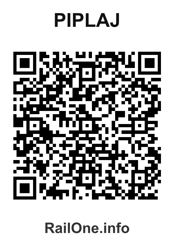 RailOne QR Code for Piplaj station