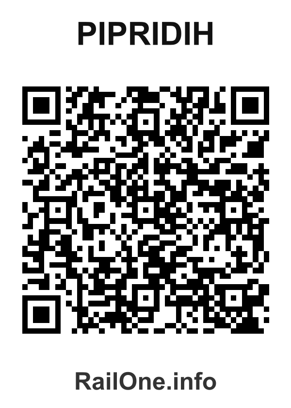 RailOne QR Code for Pipridih station