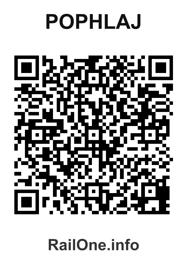 RailOne QR Code for Pophlaj station