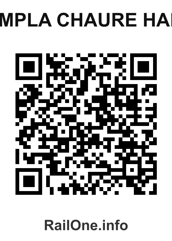 RailOne QR Code for Pimpla Chaure Halt station