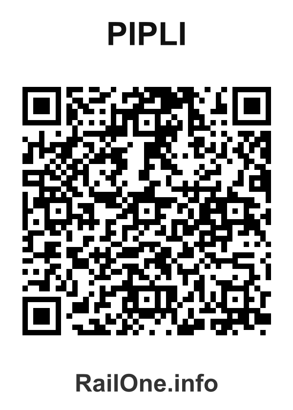 RailOne QR Code for Pipli station