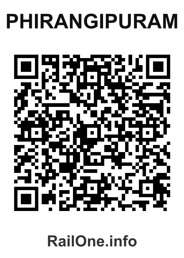 RailOne QR Code for Phirangipuram station