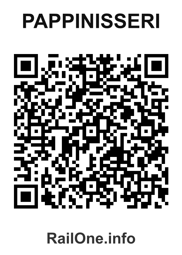 RailOne QR Code for Pappinisseri station