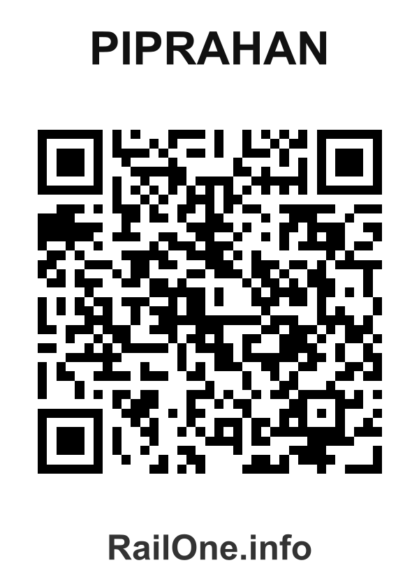 RailOne QR Code for Piprahan station