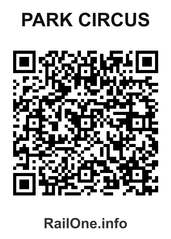 RailOne QR Code for Park Circus station