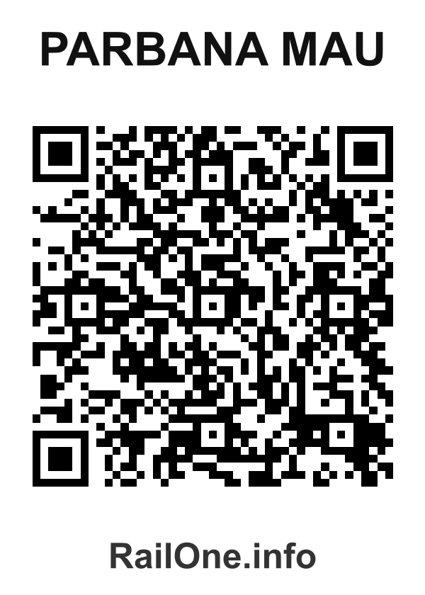 RailOne QR Code for Parbana Mau station