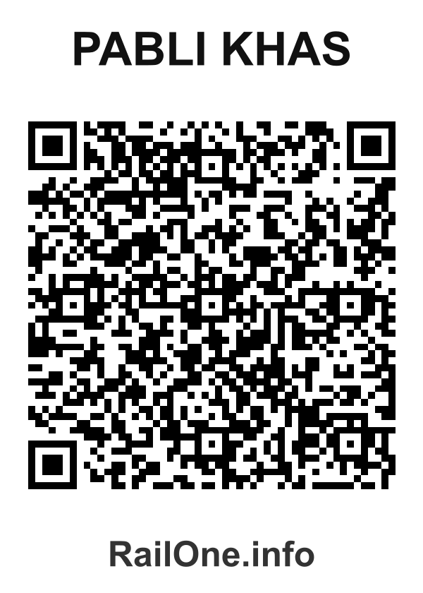 RailOne QR Code for Pabli Khas station