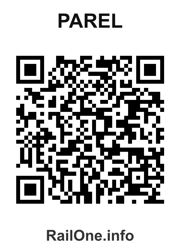 RailOne QR Code for Parel station
