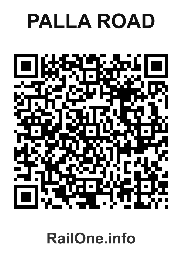 RailOne QR Code for Palla Road station