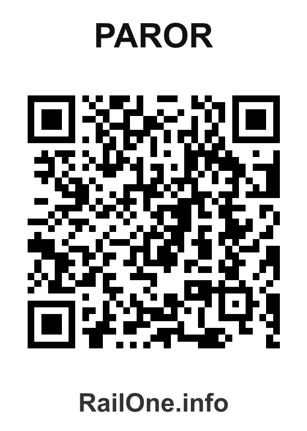 RailOne QR Code for Paror station