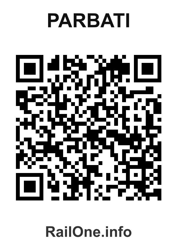 RailOne QR Code for Parbati station