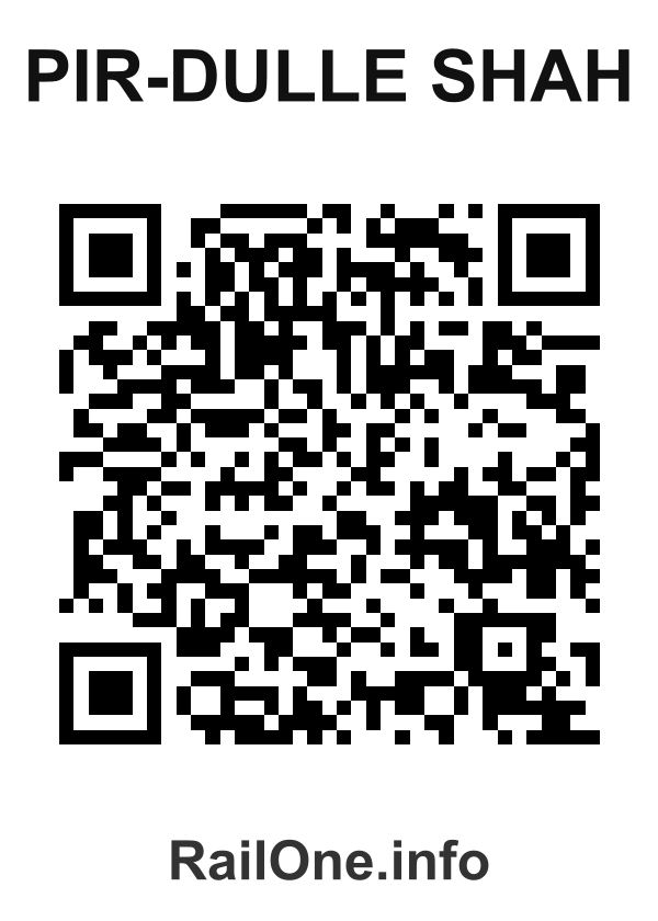 RailOne QR Code for Pir-dulle Shah station