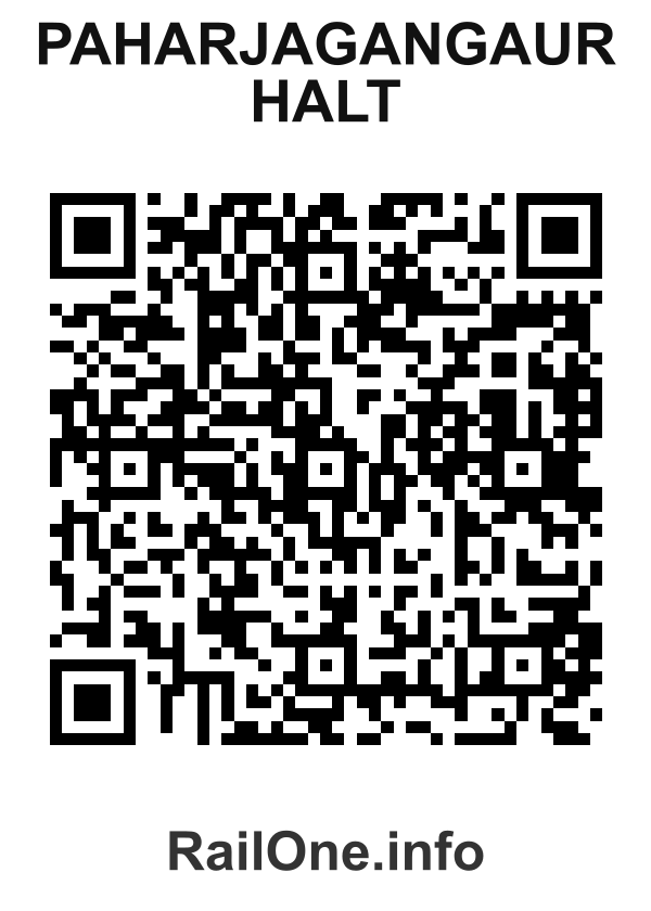 RailOne QR Code for Paharjagangaur Halt station