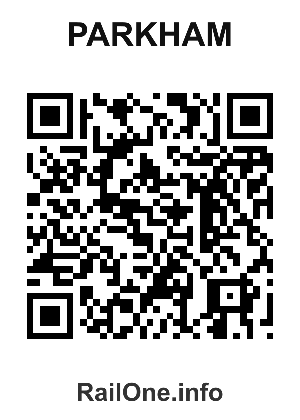 RailOne QR Code for Parkham station