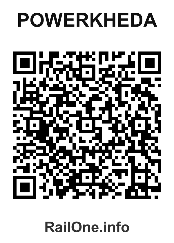 RailOne QR Code for Powerkheda station
