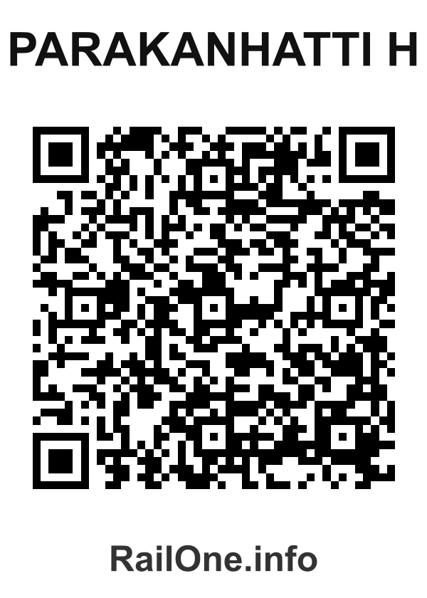 RailOne QR Code for Parakanhatti H station