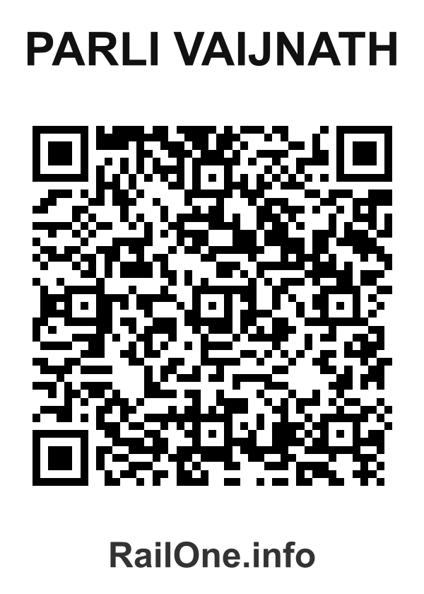 RailOne QR Code for Parli Vaijnath station