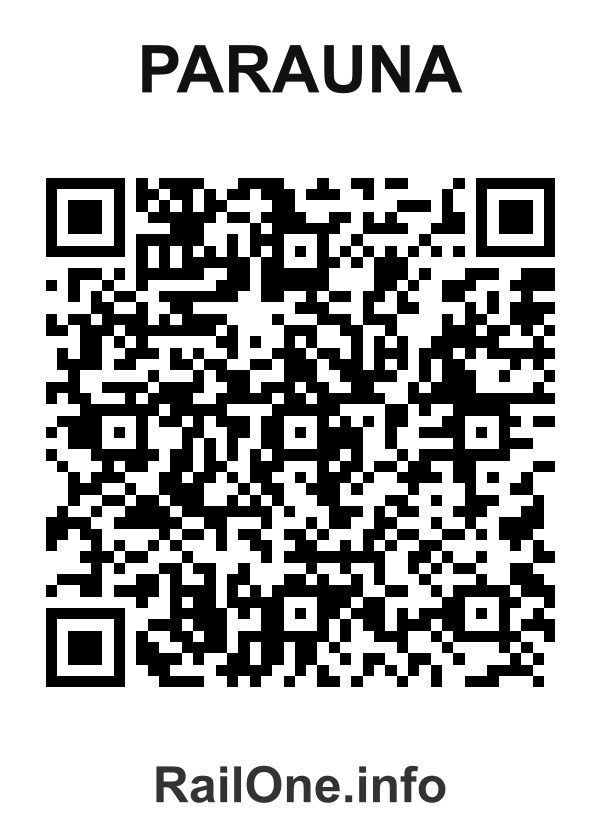 RailOne QR Code for Parauna station