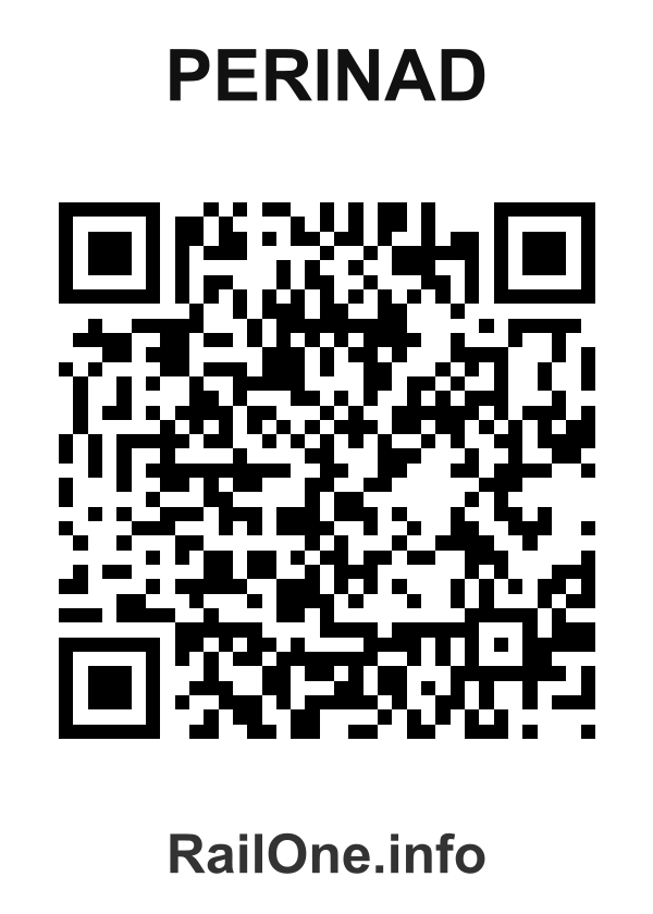 RailOne QR Code for Perinad station
