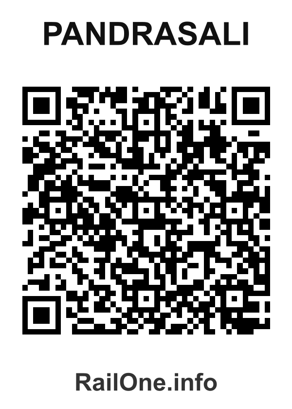RailOne QR Code for Pandrasali station