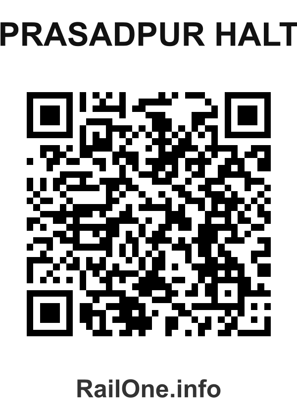 RailOne QR Code for Prasadpur Halt station