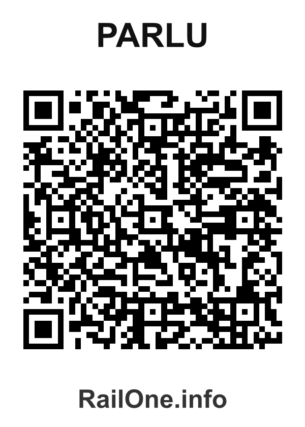 RailOne QR Code for Parlu station