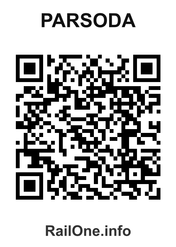 RailOne QR Code for Parsoda station