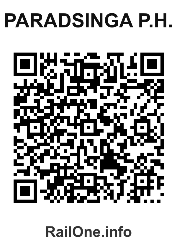 RailOne QR Code for Paradsinga P.h. station