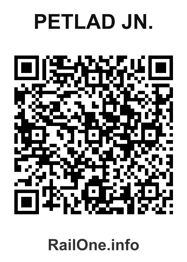 RailOne QR Code for Petlad Jn. station