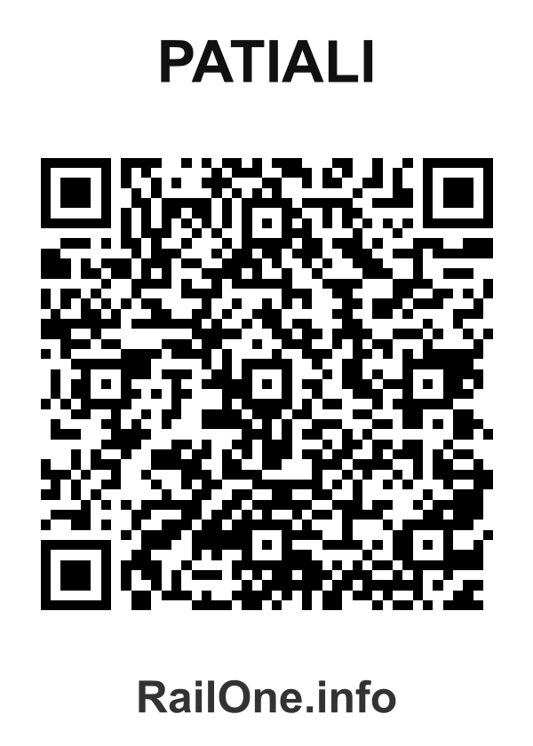 RailOne QR Code for Patiali station
