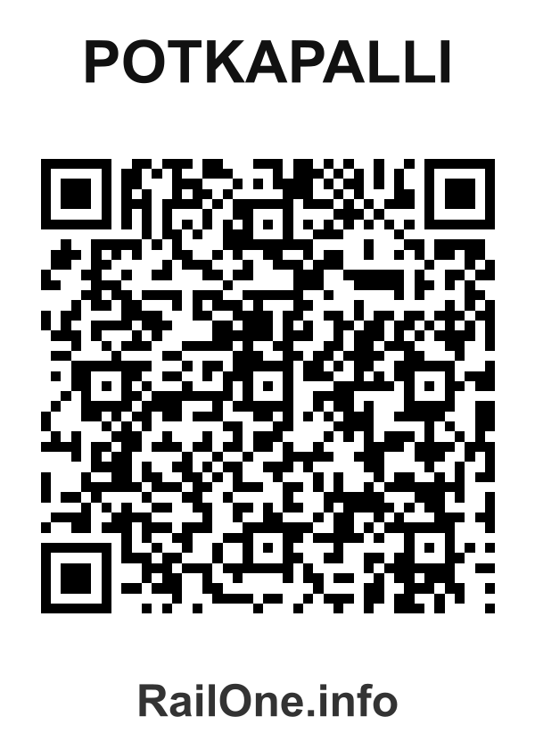 RailOne QR Code for Potkapalli station