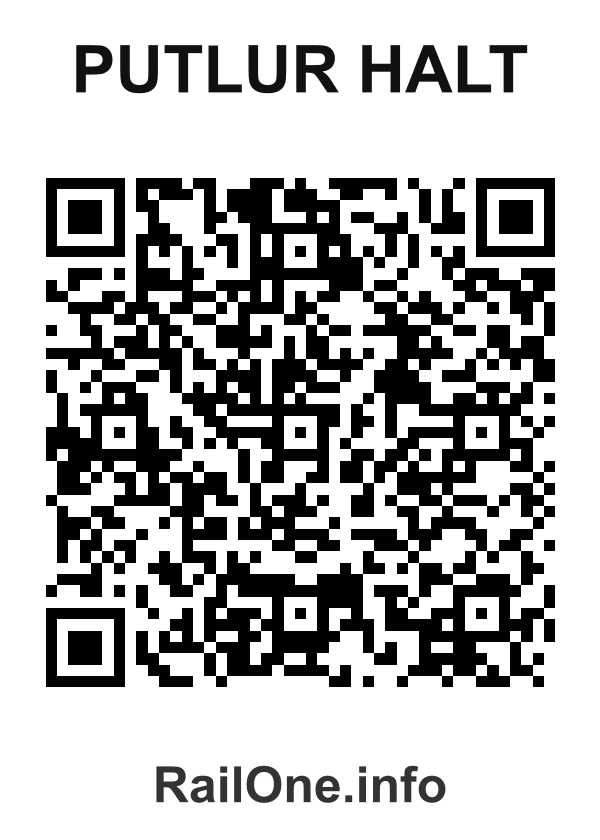 RailOne QR Code for Putlur Halt station