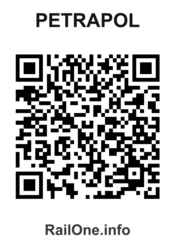 RailOne QR Code for Petrapol station