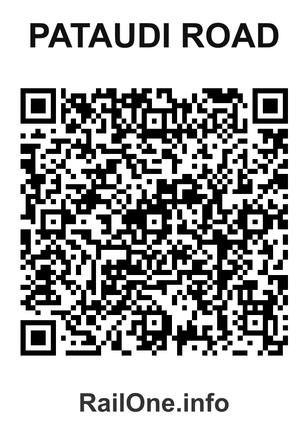 RailOne QR Code for Pataudi Road station