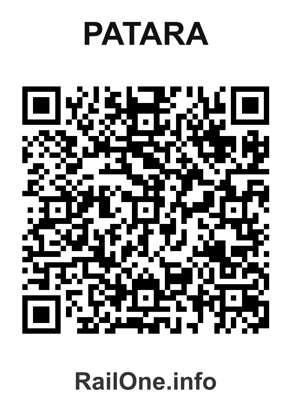 RailOne QR Code for Patara station