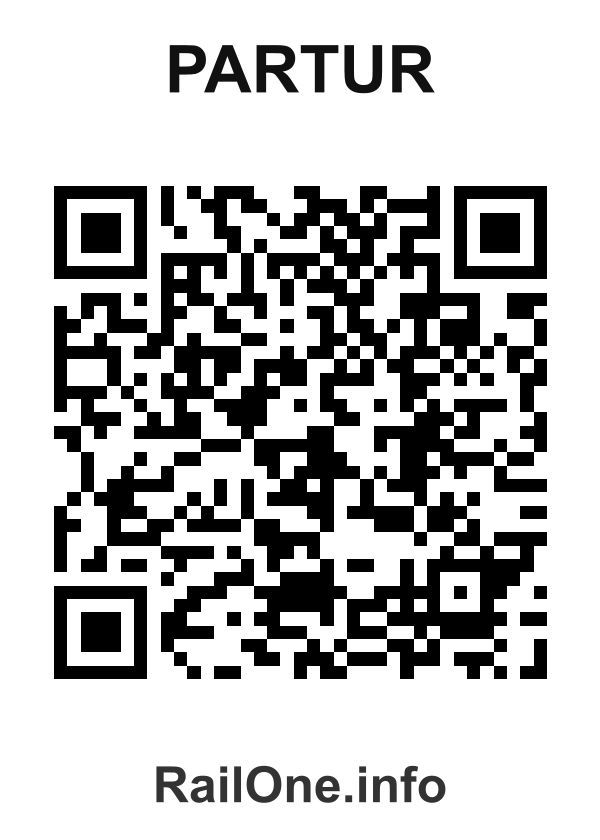 RailOne QR Code for Partur station