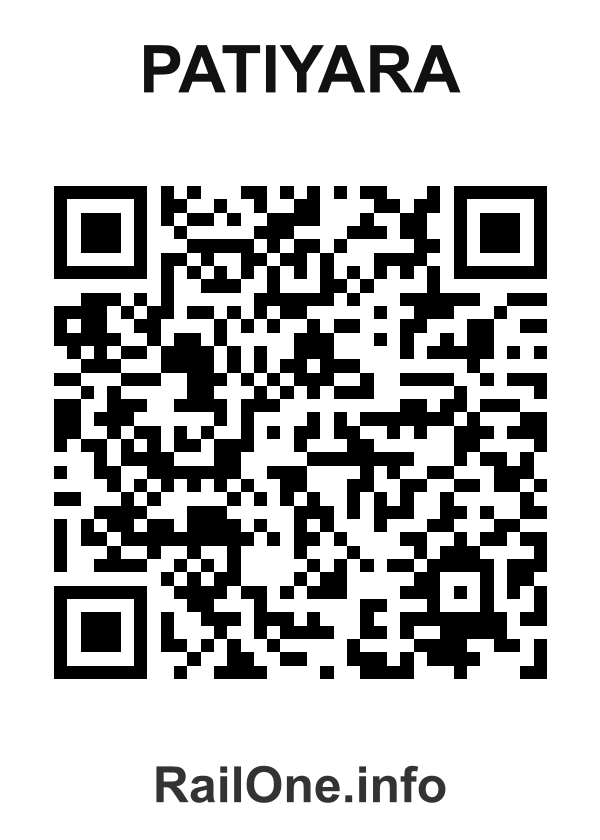 RailOne QR Code for Patiyara station