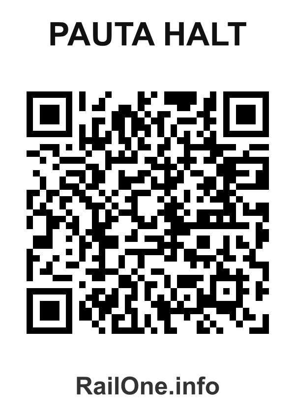 RailOne QR Code for Pauta Halt station