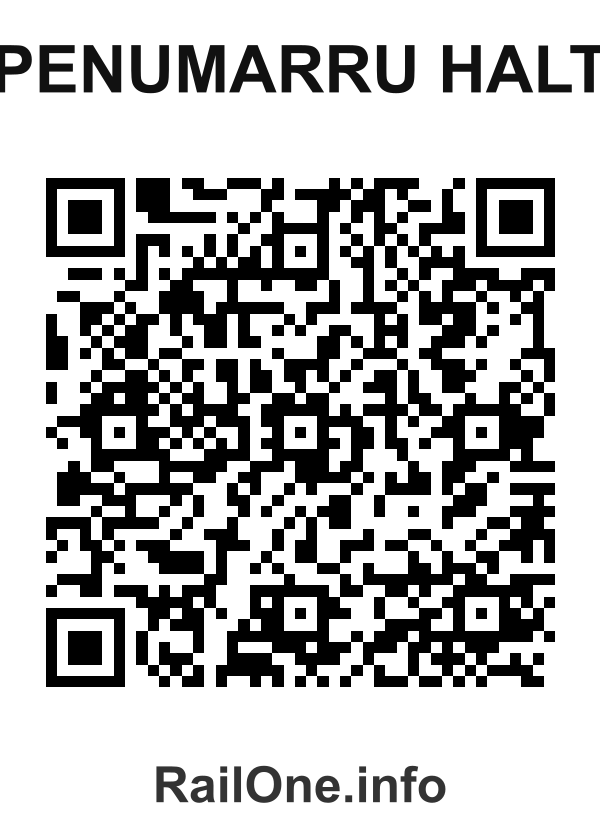 RailOne QR Code for Penumarru Halt station