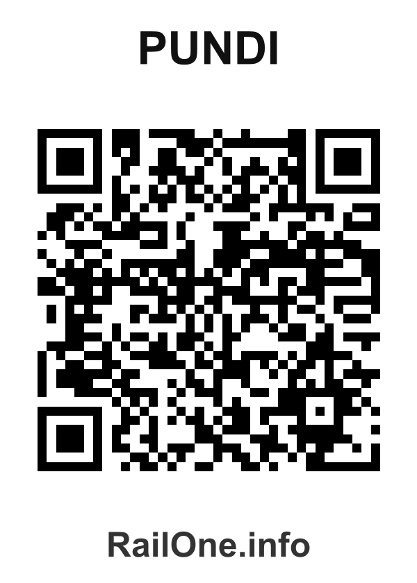 RailOne QR Code for Pundi station