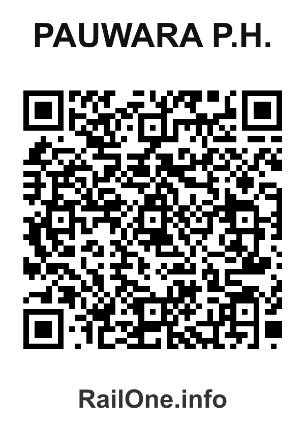 RailOne QR Code for Pauwara P.h. station
