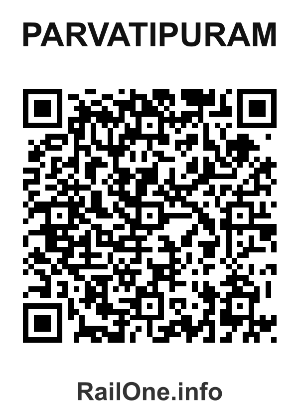 RailOne QR Code for Parvatipuram station