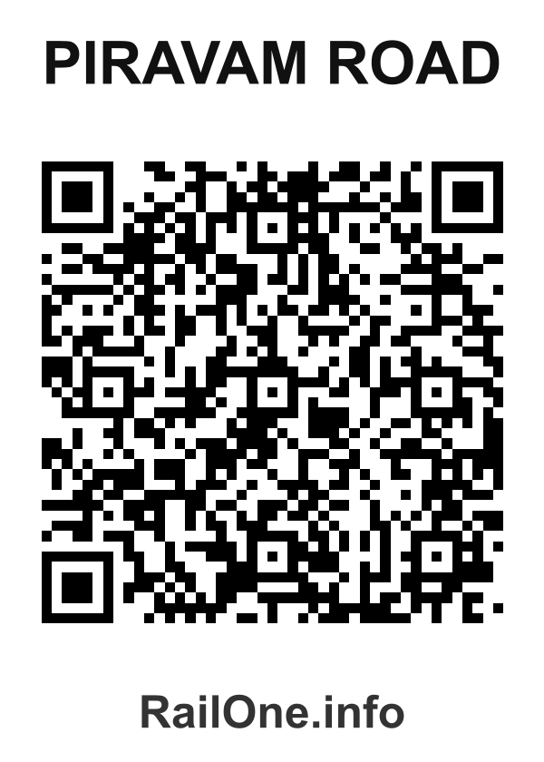 RailOne QR Code for Piravam Road station