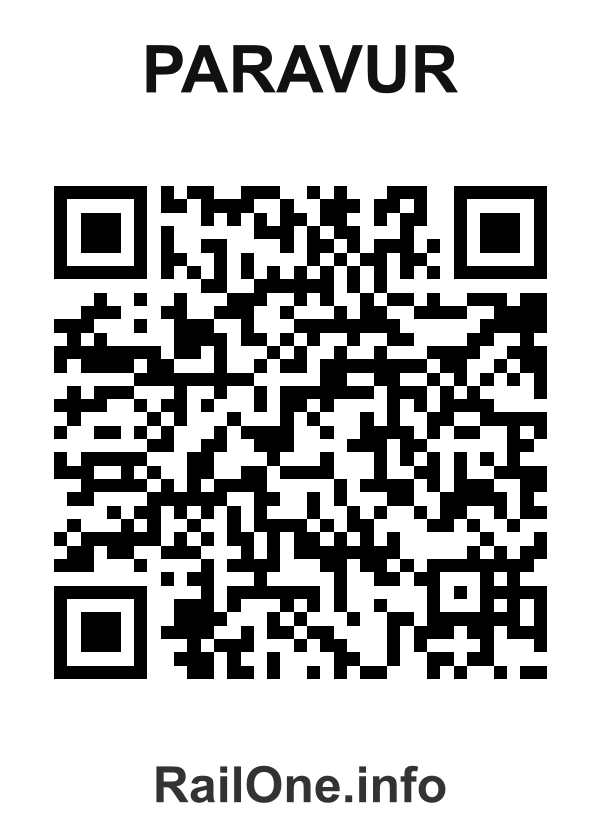 RailOne QR Code for Paravur station
