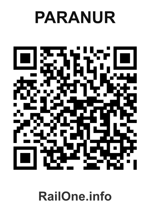 RailOne QR Code for Paranur station