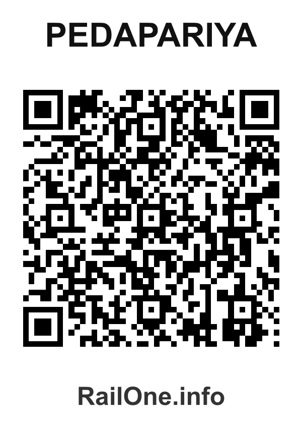RailOne QR Code for Pedapariya station