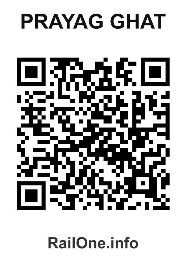 RailOne QR Code for Prayag Ghat station